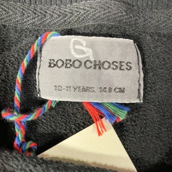 Bobo Choses Sail Rope Print Sweatshirt Unisex Dark Gray NWT